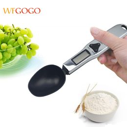 Portable LCD Digital Kitchen Scale Measuring Spoon Gramme Electronic Spoon Weight Volumn Food Scale New High Quality 300g/0.1g 210312