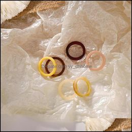 Cluster Jewelrycluster Rings Japanese Korean Style Girl Creative Acrylic Simple Fresh Candy Colour Index Finger For Women Fashion Jewellery Aes