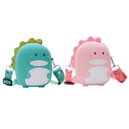 Toddlers Children Cartoon Messenger Bag Little Girls Summer Creative Dinosaur Zipper Change Purse