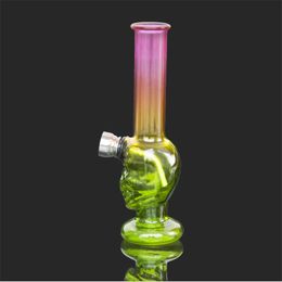 New high borosilicate glass pipe diameter 14mm ghost gradient cool glass water pipe