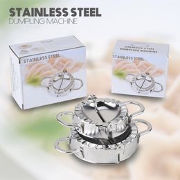 DIY Dumplings Tool Stainless Steel Press Dumpling Machine Jiaozi Maker Device Easy Dumpling Mold Clip Kitchen Gadget Wholesale XVT0303