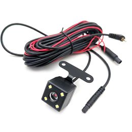 Car Rear View Cameras& Parking Sensors Universal Camera 4 LED Night Vision Backup Reverse With 5 Pin Extension Cable For Dashcam