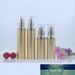 Top Grade 20ML 30ML Spray Pump Airless Bottle Empty Gold Silver Refillable Cosmetic Container Clear Cap Portable Airless Bottle