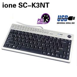 Wholesale DHL ship iOne Multimedia Trackball Keyboard Scorpius K3NT Slim industrial multimedia key shortcuts Multi-function USB Mouse keypad