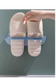 Clothing & Wardrobe Storage Bathroom Slippers Rack Wall-mounted Shoe Plastic Shelf