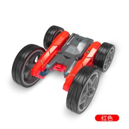 New four way electric remote control RC stunt high speed deformation rotation rolling cross-country double-sided children's car
