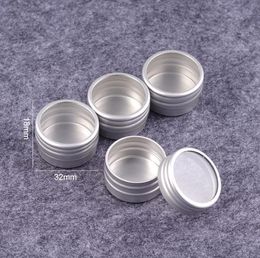 10g Empty Aluminium Cosmetic Container Tin Luxury Round Aluminum Jar Can Nail Decoration Crafts Pot Bottle SN2452