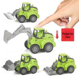 Mini Engineering Vehicle Children Excavator Model Truck Car To Kids Gift for Birthday