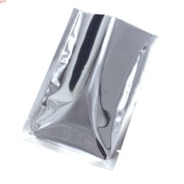 500pcs/lot Mini Silver Flat Open Top Aluminum Foil Packaging Bags Smell Proof Vacuum Food Tea Coffee Powder Storage Pouchhigh quatity