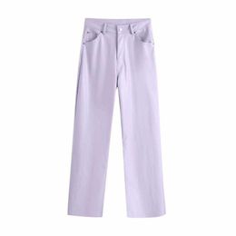 Women Trousers Hight-waist Faux Leather five-pocket Trousers Zip Fly Female Pants pantalon femme mujer 210709