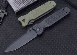 Survival Folding Knife 440C Black Titanium Coated Drop Point Blade Nylon Plus Glass Fibre Handle Tactical Knives