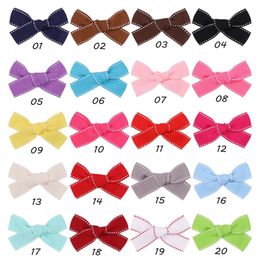 New 4inch Baby Girl Dot Bows With Hair Clips Grosgrain Ribbon Hair Bows Kids Hairpins Barrettes Hair Accessories