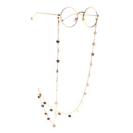 Gold Color Butterfly Glasses Chains Sunglasses Chain Necklace Female Fashion Necklace Cord Holder Neck Strap Rope Accessories