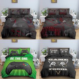 Kids Boys Teens Gamer Bedding Set Gamepad Duvet Cover GamePad Quilt Cover 3D Printing Bedding Queen King Bed Kids Bed Cover Set C0223