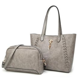 Fashion simple style lady shoulder bag large capacity light striped leather handbag purse pocket