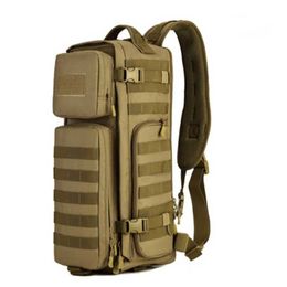 Men Chest Sling Backpack Men's Bags One Single Shoulder Man Large Travel Military Backpacks Molle Bags Outdoors Rucksack XA495WA Q0721