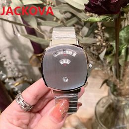 5A Quality Fashion 35mm Women Watch Quartz Movement Rose Gold Black Silver Wristwatches 316L Stainless Steel Montre DE Luxe Watche2066