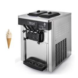 Fully Automatic Soft Serve Ice Cream Machine For Commercial Yoghourt Sundae Vending