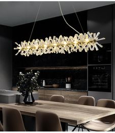Luxury Modern Chandelier Lighting For Dining Room Arrival LED Crystal Lamp Kitchen Island Decor Lustres De Cristal