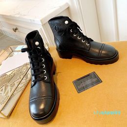 designer Martin boots pearl contracted high end quality original custom import neri imported sheepskin leather boot 32021
