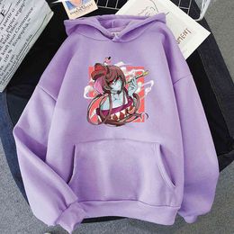 Kawaii zombie Land Saga Revenge Hoodies Sweatshirt Anime Manga Loose Hooded Long Sleeve Streetwear Pullover Clothes Crewneck Y0820