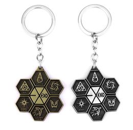 korea fans Canada - Keychains Cool Korean International Singers Combination EXO Alloy Pendent High Quality Keychain Antique Bronze Keyring Gift For Fans