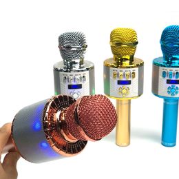 Wireless Karaoke Microphone DS898 Handheld Speaker Microphone Home KTV Player For Kids For Music Professional Speaker Player With Retail Box New