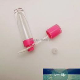 Packing Bottles Empty 6.5ML Lipgloss Tube Round Pink White Black Cosmetic Containers DIY Lip Gloss Tubes with Clear Wands 500pcs