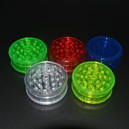 3layer plastic herb grinder 60mm for smoke detectors pipe acrylic grinders for twisty glass blunt smoking Accessories hot WLL247