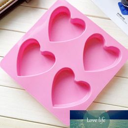 4 Holes Love Heart Shape Silicone Mold For Ice Fondant Forms Tools Pudding Cake Bakery Soap Mould