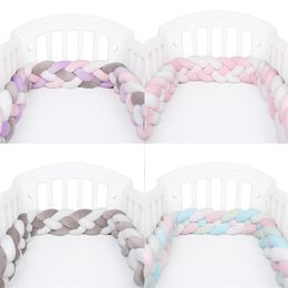 Cushion/Decorative Pillow 2.2 Metre Baby Bed Bumper Infant Braid Cot Cradle Cushion Knot Crib Protector Room Decor