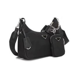-Hobo 2pcs/set borse da sera di alta qualità da sera sacca per spalla impermeabile in tela nylon petto pacchetto lady borse catene borse