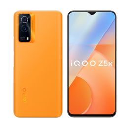 Original Vivo IQOO Z5x 5G Mobile Phone 6GB RAM 128GB ROM Octa Core MTK Dimensity 900 Android 6.58" LCD Full Screen 50MP AR 5000mAh Wake Face ID Fingerprint Smart Cellphone