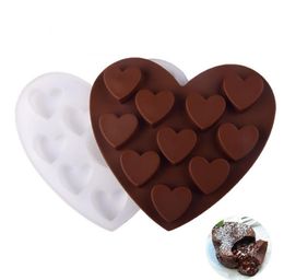 Baking Moulds Love Silicone Chocolate Mold Ice Cube Tray Bakings Mould Biscuits Cake-Doughnut Molds Kitchen Baking-Tools For Cake SN2894