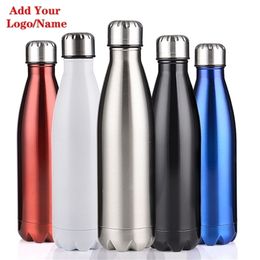 custom coffee travel mugs Australia - Custom Name Travel mug for coffee tea thermal Bottle Stainless Steel Vacuum Flasks thermocup thermo portable tes Gift 210831