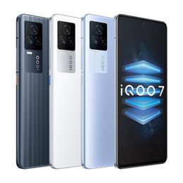 Original Vivo IQOO 7 5G Mobile Phone 12GB RAM 256GB ROM Snapdragon 888 Octa Core 48MP OTG NFC 4000mAh Android 6.62" AMOLED Screen Fingerprint ID Face Wake Smart Cell Phone