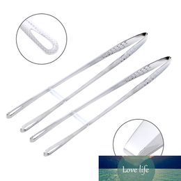 24.4CM Stainless Steel Food Tongs Clips Long Handle BBQ Meat Picking Clips Salad Bread Food Clamp Tool 2pcs Kitchen Gadget