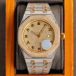 Diamond Watch Automatic Mechanical Mens Watches 41mm Diamonds Bezel Sapphire Life Waterproof Business Wristwatches For Men Wristwatch Montre De Luxe