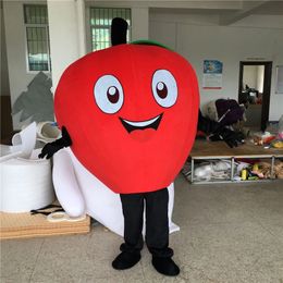 Advertising Props Apple Mascot Costume Halloween Christmas Fancy Party Cartoon Character Outfit Suit Adult Women Men Dress Carnival Unisex Adults
