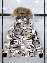 Limited edition lance mackey down jackets with coyote fur trim Multi-standard men down parkas with ykk zipper