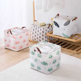 laundry basket foldable toy bathroom storage s clothes organizer box/plastic for toys/dirty 210609