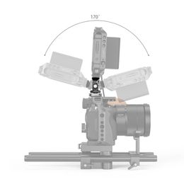 Quick Release Monitor Holder Camera Clamp Swivel and Tilt Adjustable Monitor Mount with Cold Shoe/ARRI/ NATO Mount