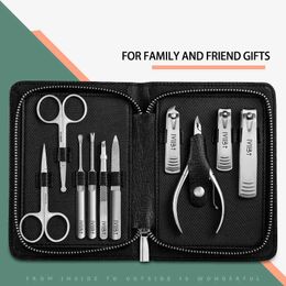 Clippers Stainless Steel Nail Cutter Manicure Set Professional Cuticle Scissors For Home Trimming Fingernail Care Tools