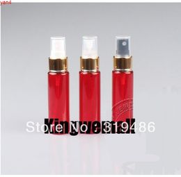 300pcs/lot High-grade 30ml Red Plastic Spray Bottle Refillable Perfume PET with Pumpgoods