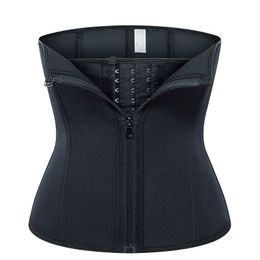 Waist Trainer Corset Cincher Abdomen Tummy Shapewear Zipper & Hook Double Control 9 Steelbones Slimming Body Shapers Girdle For Women Beauty DHL