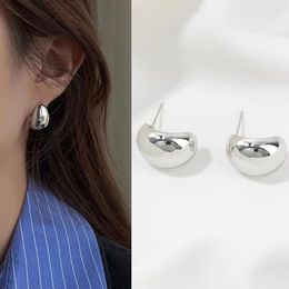 Dangle & Chandelier 2021 Silvery Pea Drop Earrings Korean Fashion Jewellery For Woman Simple Metal Set Accessories Gothic Girls Party Gift