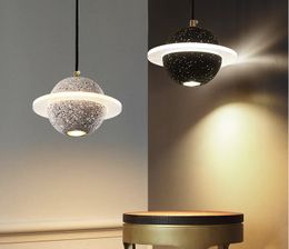 LED Modern chandelier planet restaurant Creative bar lamp bedside single head Suspension Luminaire Dinning Room