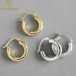 Minimalist 925 Sterling Silver Stud Earrings for Women Couples Jewelry Trendy Elegant Party Accessories Prevent Allergy