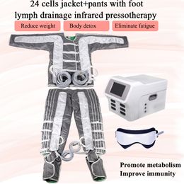 Equip pressotherapy slimming lymphatic drainage massage machine infrared skin therapy air massage detox slim machine 5 working modes