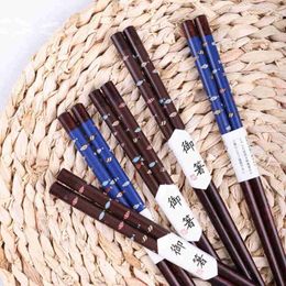 Japanese wooden chopsticks solid wood tableware household chopsticks